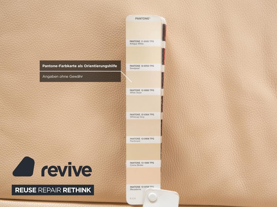 De Sede DS-450 Leder Zweisitzer Creme Beige manuelle Funktion – Bild 8