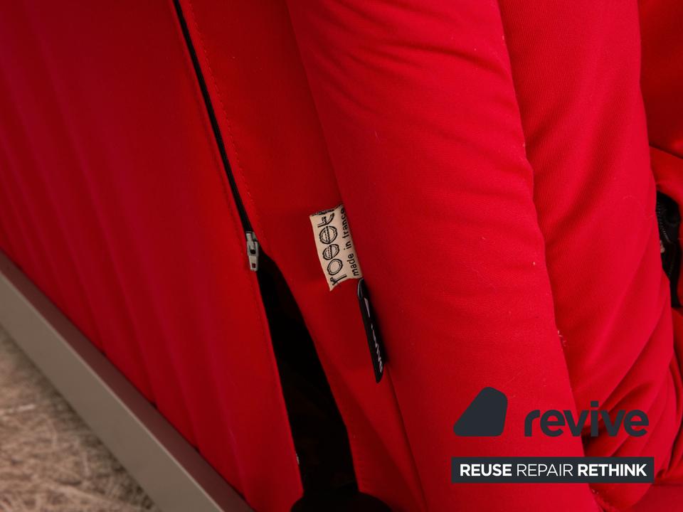 ligne roset Multy Stoff Schlafsofa Rot Zweisitzer Sofa Funktion ✨ – Bild 5