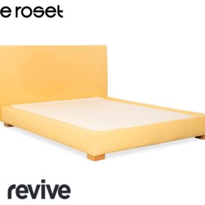 ligne roset Anna Stoff Bett Creme Gelb