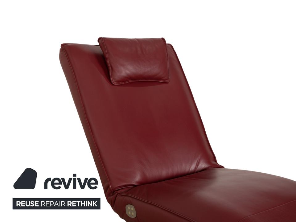 Koinor Jonas Leder Liege Rot elektrische Funktion Akku – Bild 7