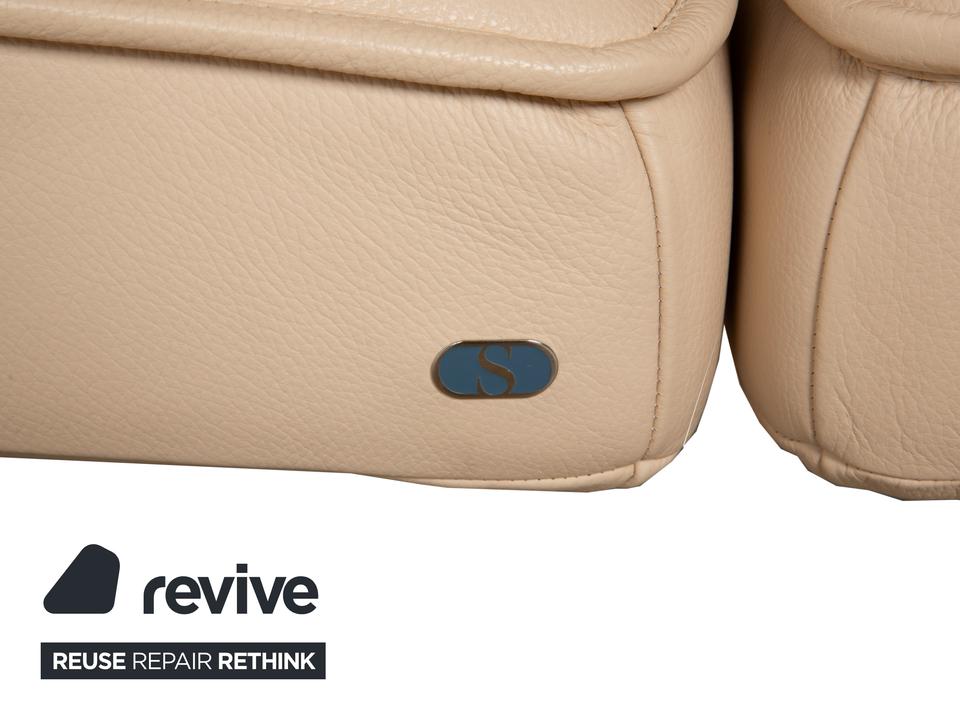 De Sede DS-450 Leder Zweisitzer Creme Beige manuelle Funktion – Bild 9