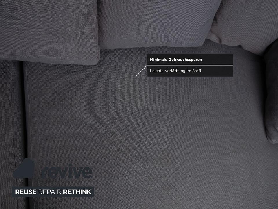 Minotti Stoff Ecksofa Grau Sofa Couch – Bild 8