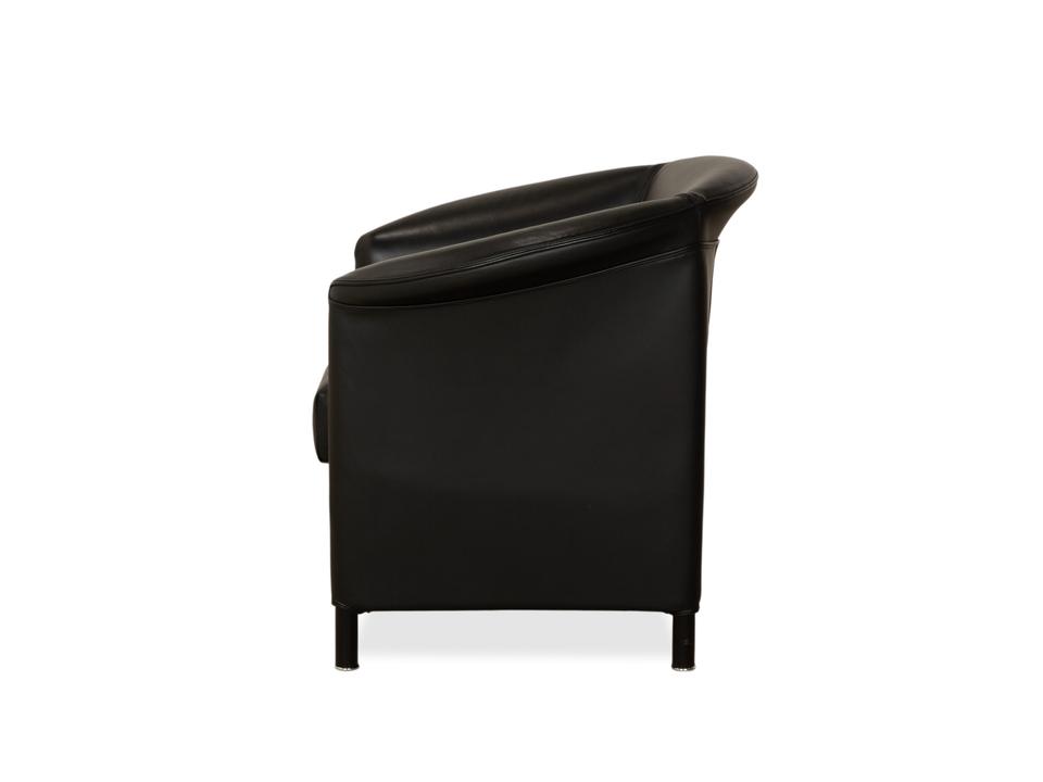 Wittmann Aura Leder 2x Sessel Schwarz – Bild 14