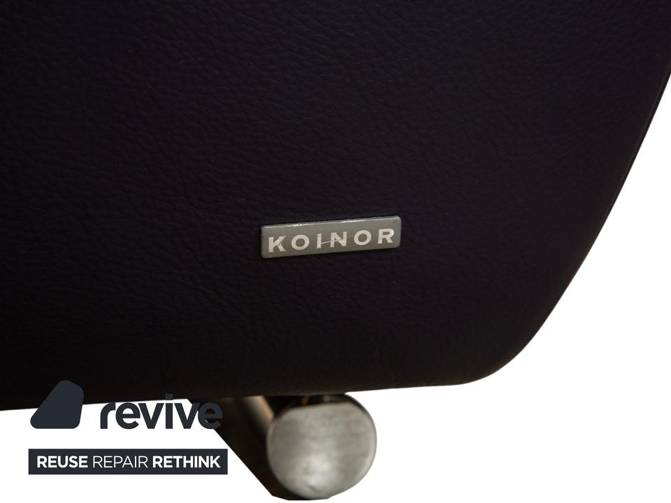 Koinor Avanti Leder Hocker Lila Aubergine – Bild 5