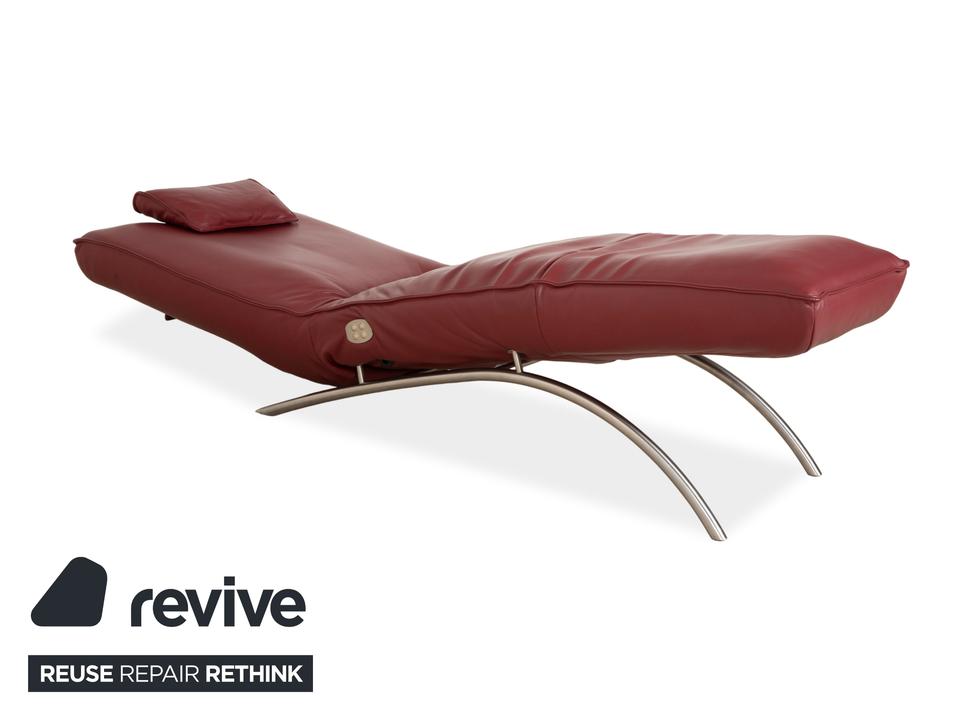 Koinor Jonas Leder Liege Rot elektrische Funktion Akku – Bild 4