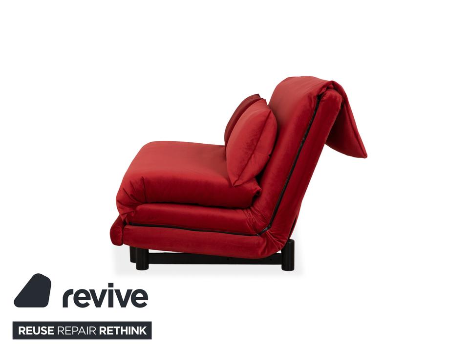 Ligne Roset Multy Stoff Rot manuelle Schlaffunktion Sofa Couch ✨ – Bild 12