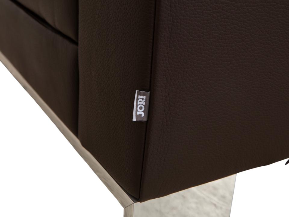 Jori Glove JR-8900 Leder Chrom Dreisitzer Braun Mokka manuelle – Bild 14