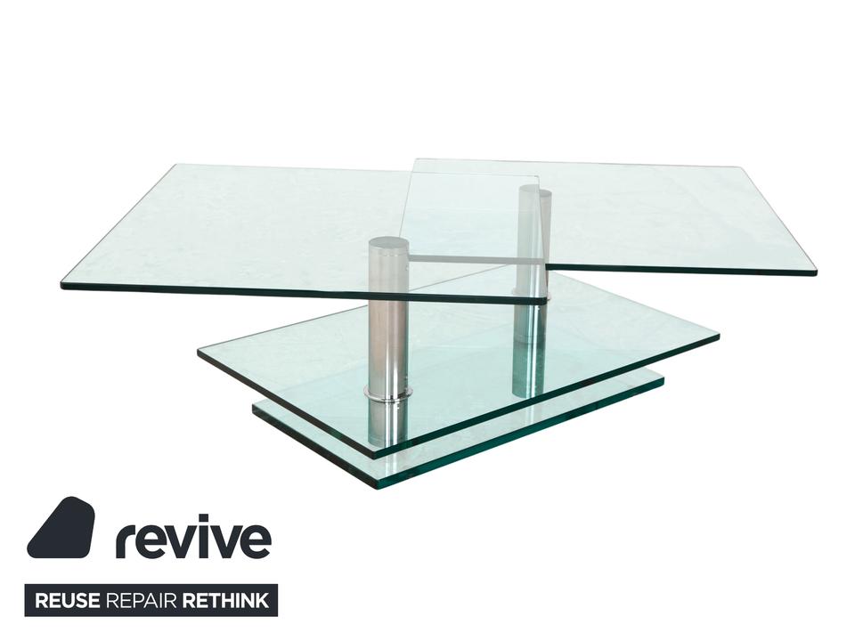 Ronald Schmitt K500 Glas Couchtisch Silber manuelle Funktion – Bild 4