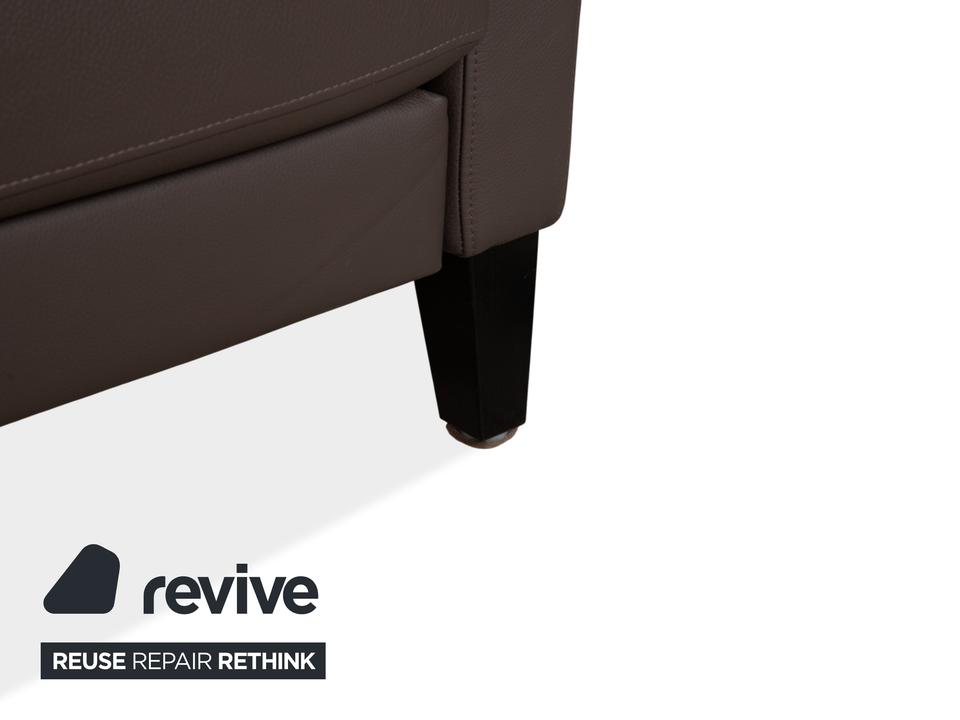 Rolf Benz EGO Dreisitzer Sofa Braun Leder Couch – Bild 6