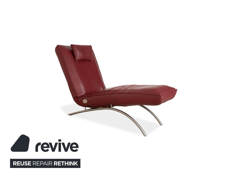 Koinor Jonas Leder Liege Rot elektrische Funktion Akku – Bild 5