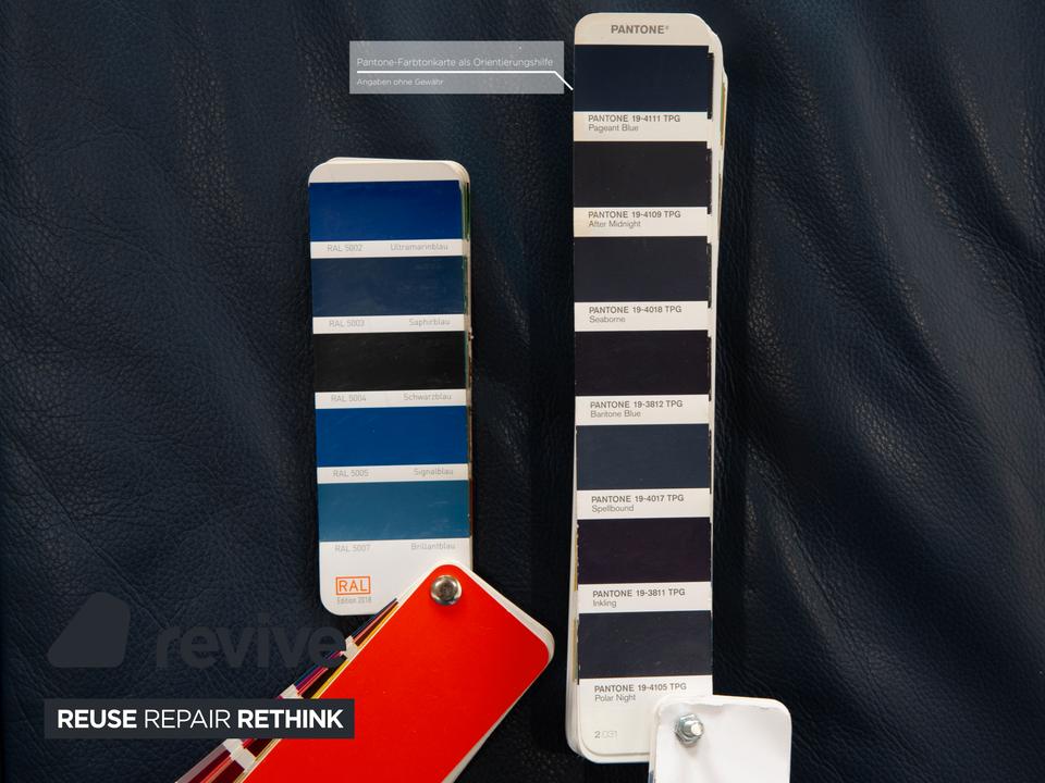 Koinor Rossini Leder Zweisitzer Blau manuelle Funktion Sofa ✨ – Bild 5