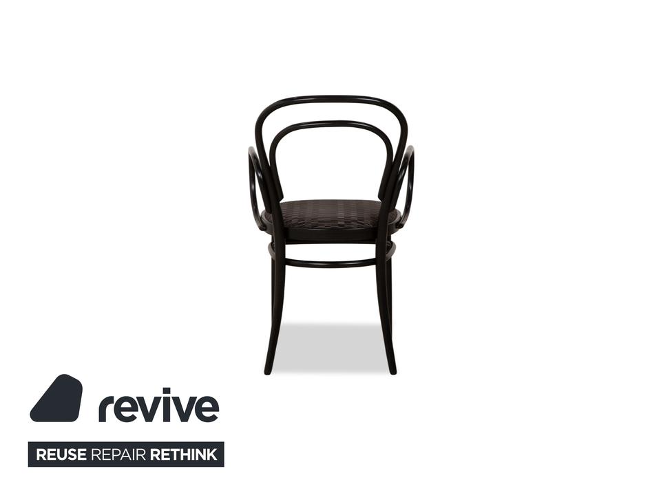 6er Garnitur Thonet 214 Holz Stuhl Schwarz Esszimmer Vintage – Bild 13