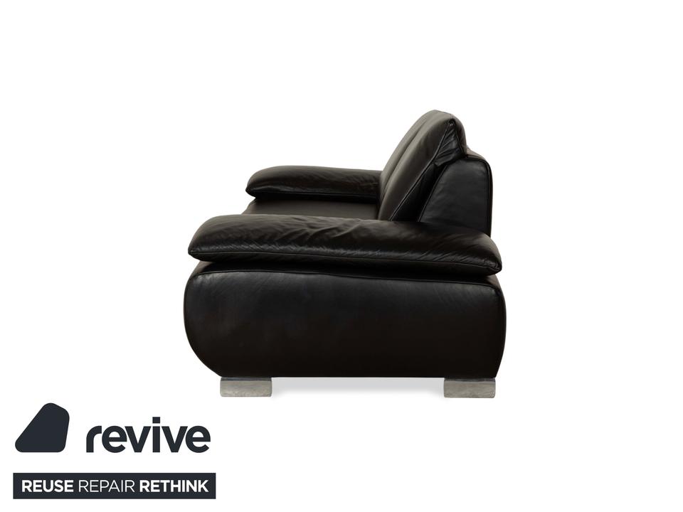 Koinor Volare Leder Zweisitzer Schwarz Sofa Couch manuelle – Bild 14