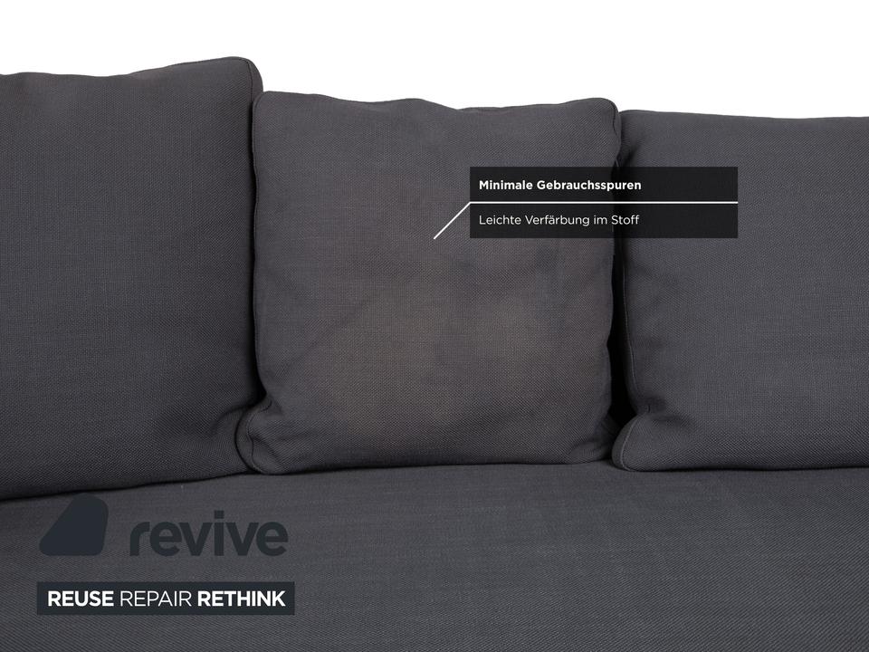 Minotti Stoff Ecksofa Grau Sofa Couch – Bild 7