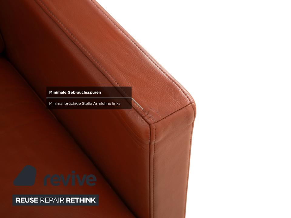 Rolf Benz Ego Leder Zweisitzer Braun Sofa Couch – Bild 6