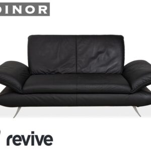 Koinor Rossini Zweisitzer Leder Sofa Dunkelgrau Anthrazit Couch