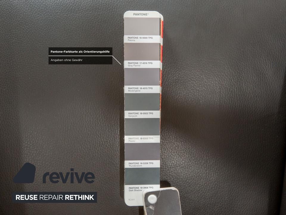 4er Garnitur bert plantagie ARC-E Leder Stuhl Anthrazit Esszimmer – Bild 6