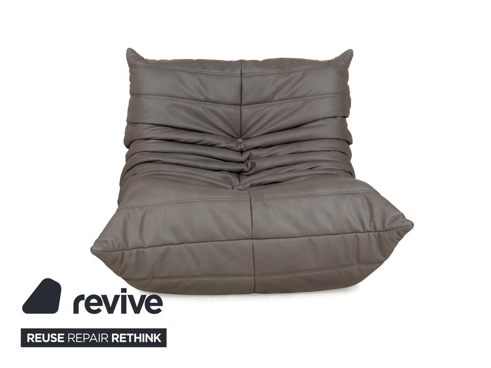 Ligne Roset Togo Textilleder Vegan Sessel Grau Neubezug ✨ – Bild 9