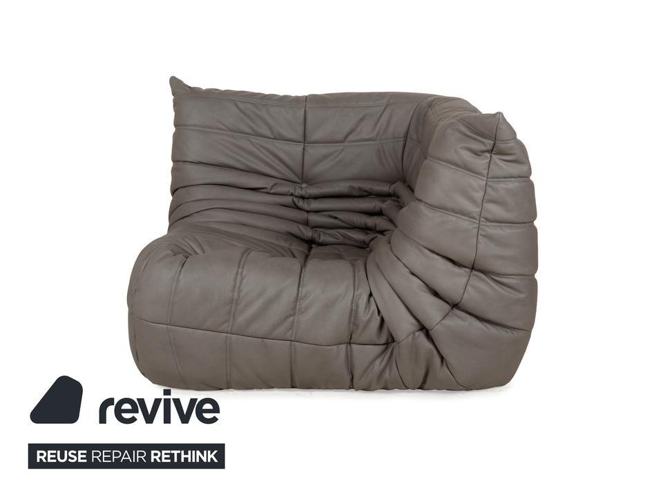 Ligne Roset Togo Textilleder Vegan Sessel Grau Neubezug ✨ – Bild 9