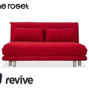 Ligne Roset Multy Stoff Dreisitzer Rot manuelle Schlaffunktion ✨