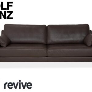 Rolf Benz EGO Dreisitzer Sofa Braun Leder Couch