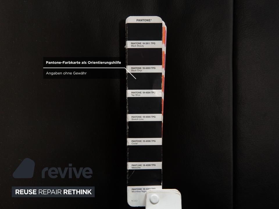 Koinor Rossini Zweisitzer Leder Sofa Schwarz manuelle Funktion – Bild 9