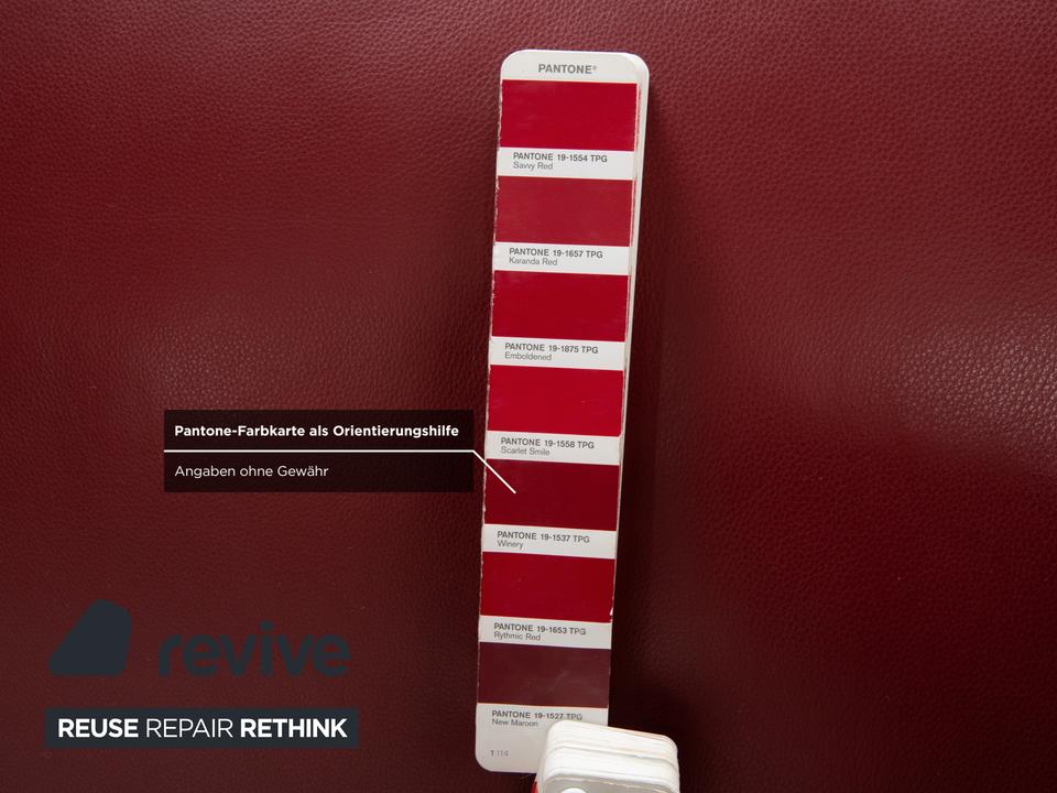 Koinor Jonas Leder Liege Rot elektrische Funktion Akku – Bild 9