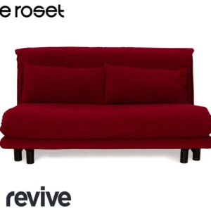 Ligne Roset Multy Stoff Dreisitzer Rot Weinrot manuelle ✨