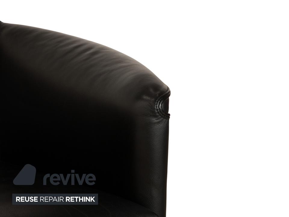 Wittmann Aura Leder 2x Sessel Schwarz – Bild 6