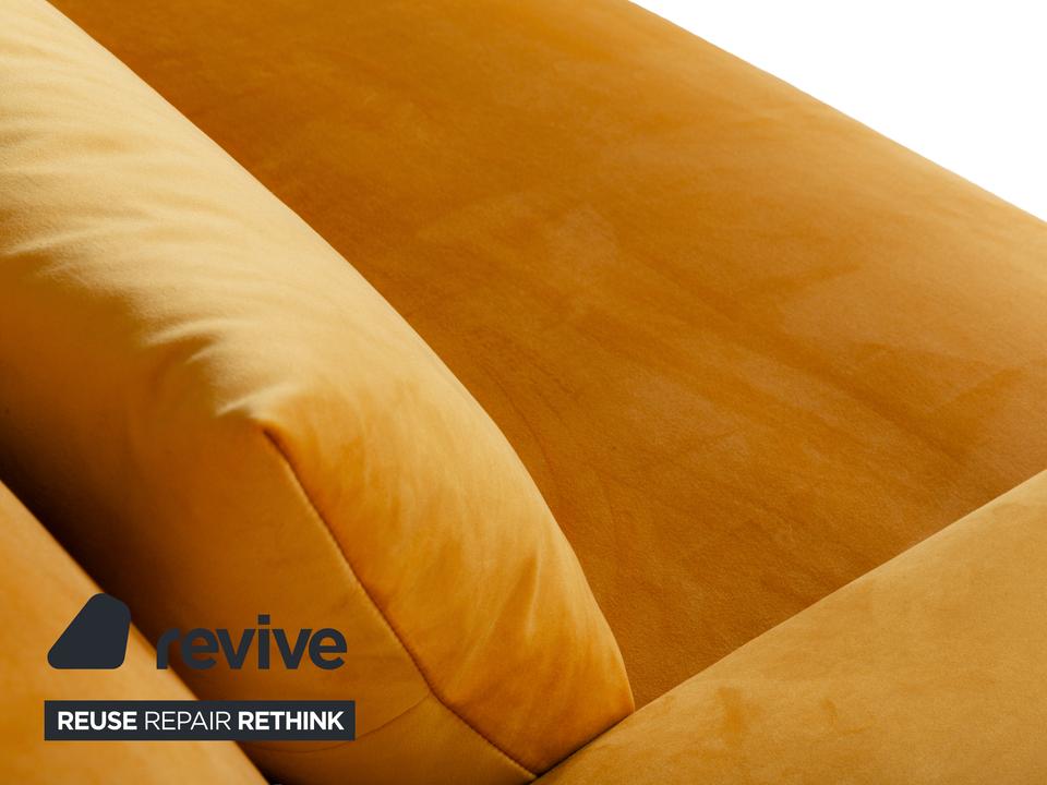 Ligne Roset Multy Stoff Dreisitzer Gelb Gold mit Armlehnen ✨ – Bild 7