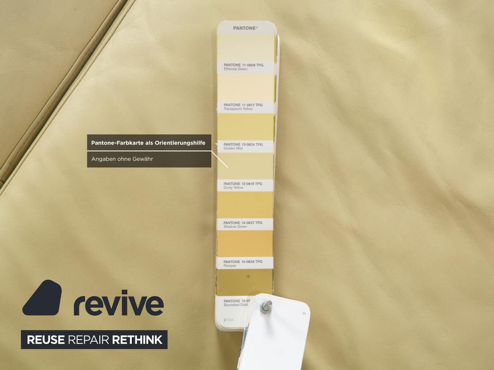 Rolf Benz 3000 Leder Viersitzer Pistazie Grün Sofa Couch – Bild 14