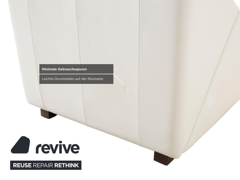 Rolf Benz 350 Leder Sessel Weiß Creme – Bild 6