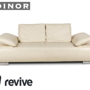 Koinor Volare Leder Zweisitzer Sofa Creme manuelle Funktion Sofa