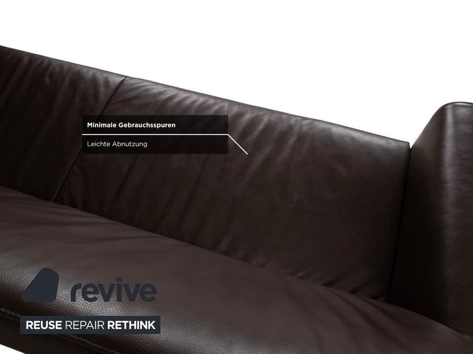 Jori Glove JR-8900 Leder Chrom Dreisitzer Braun Mokka manuelle – Bild 11