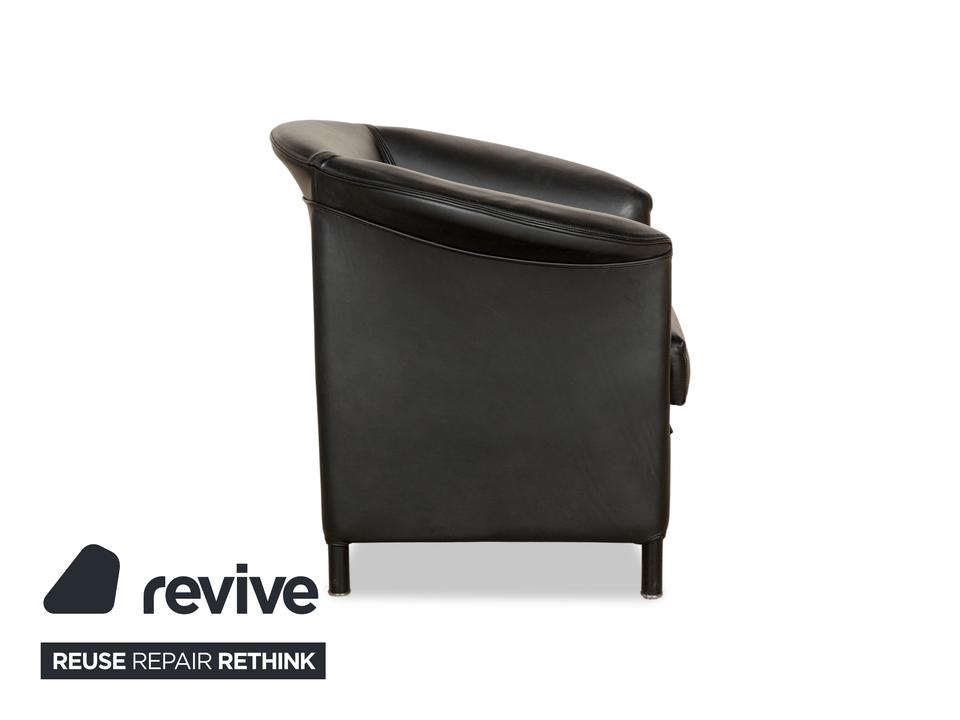 Wittmann Aura Leder Sessel Schwarz – Bild 6