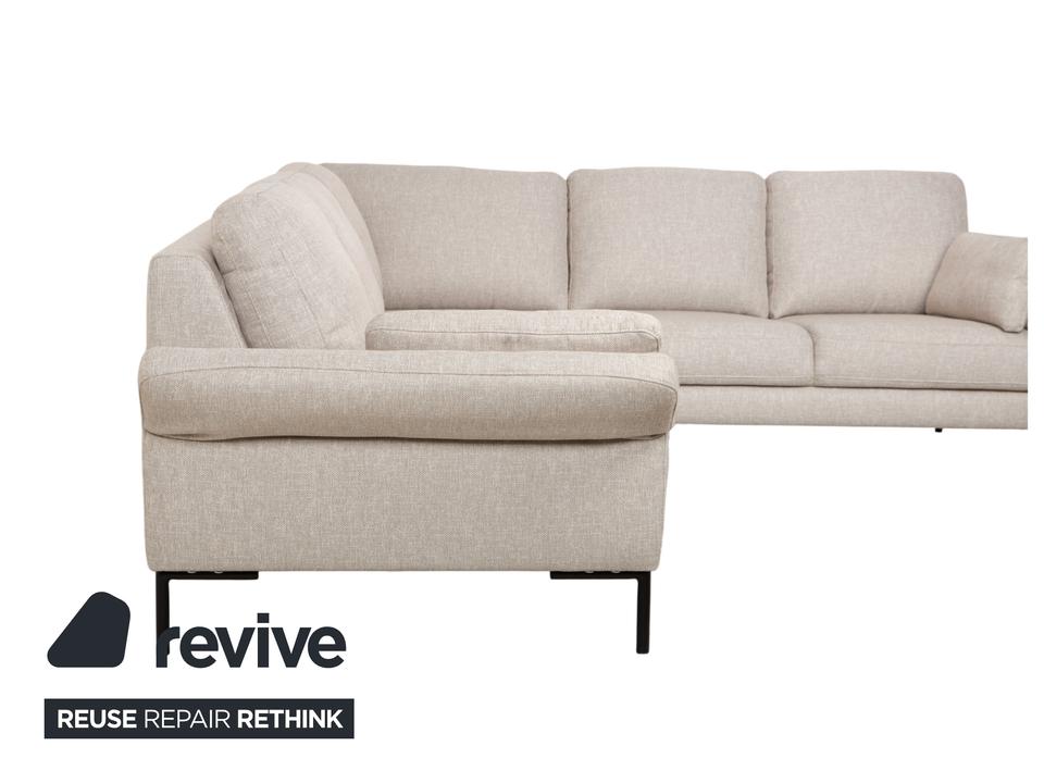Contur Enna Stoff Ecksofa Beige Sofa Couch – Bild 7