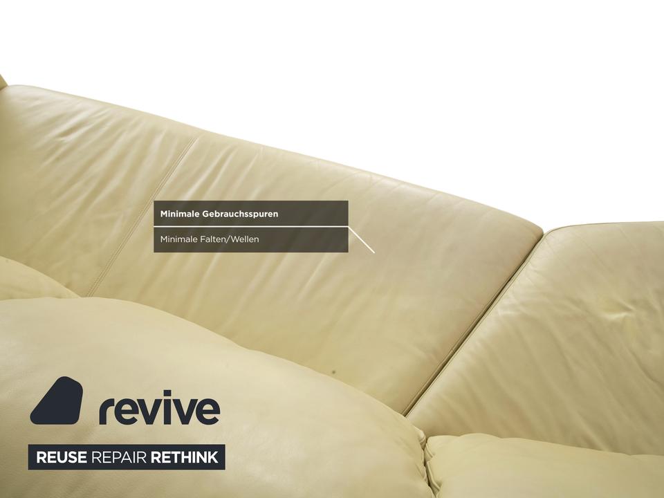 Rolf Benz 3000 Leder Viersitzer Pistazie Grün Sofa Couch – Bild 12