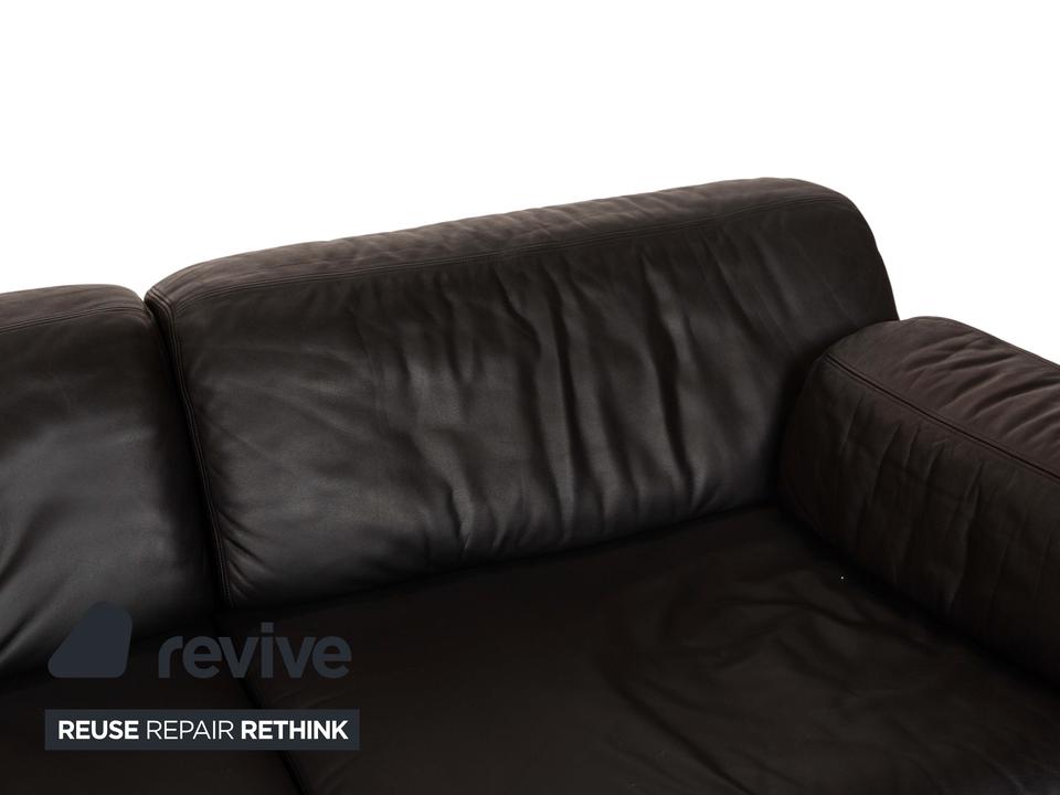 de Sede DS-76 Leder Zweisitzer Schwarz Sofa Couch manuelle ✨ – Bild 8