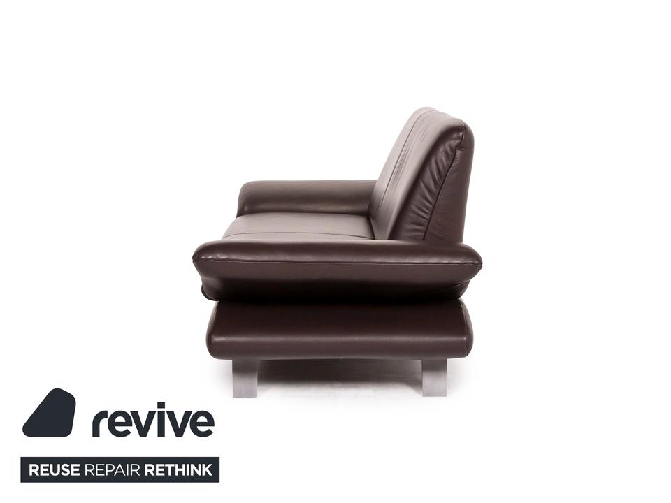 Koinor Rossini Leder Sofa Braun Dunkelbraun Zweisitzer manuelle ✨ – Bild 9