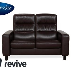 Stressless Wave Leder Zweisitzer Braun Espresso manuelle