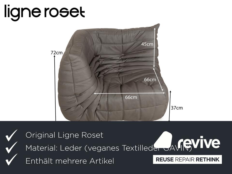 Ligne Roset Togo Ecksofa Sofa Garnitur Textilleder Vegan ✨ – Bild 3