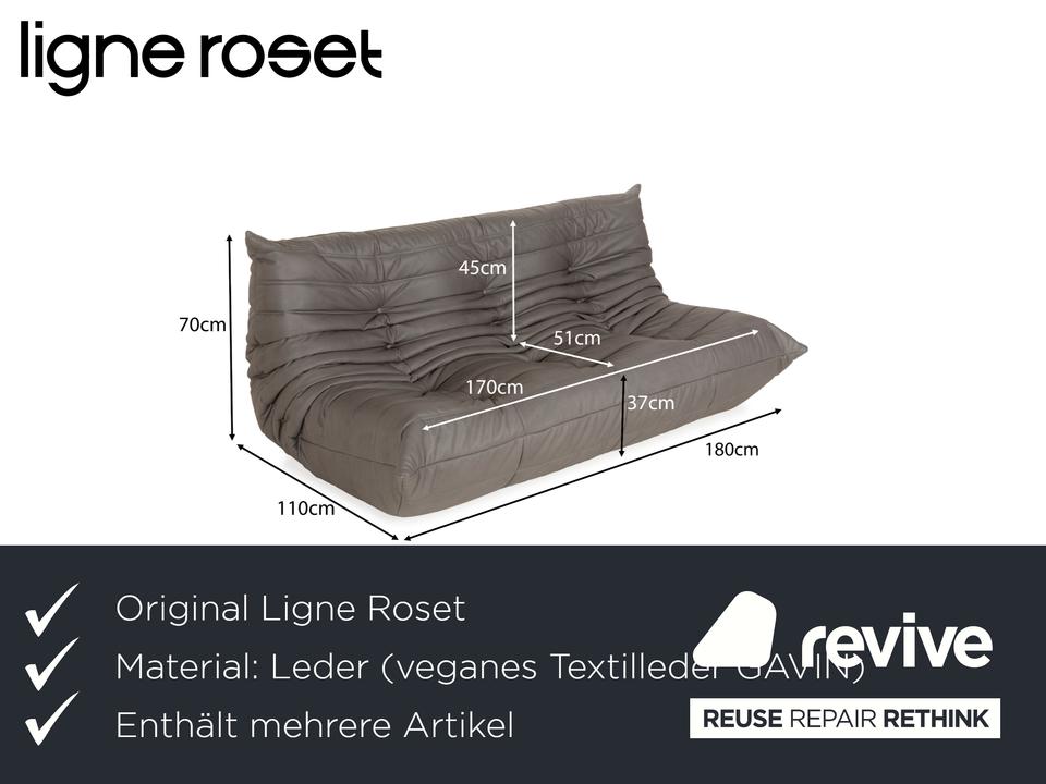 Ligne Roset Togo Ecksofa Sofa Garnitur Textilleder Vegan ✨ – Bild 2