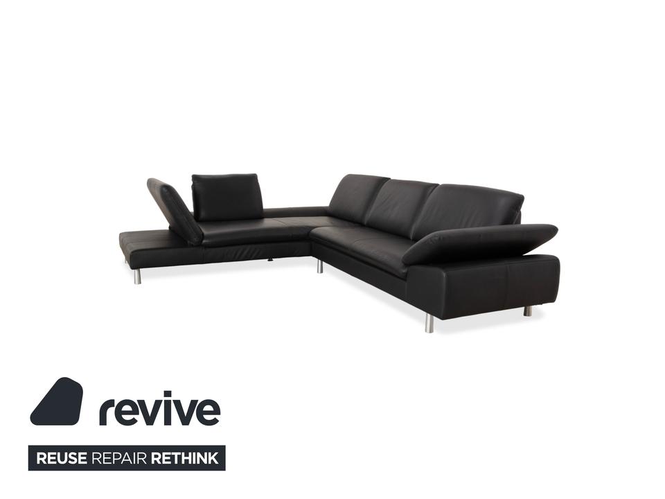 Willi Schillig Loop Leder Ecksofa Schwarz Anthrazit Sofa Couch – Bild 4