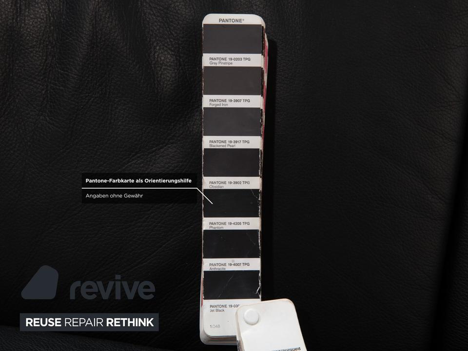 Willi Schillig Loop Leder Ecksofa Schwarz Anthrazit Sofa Couch – Bild 11