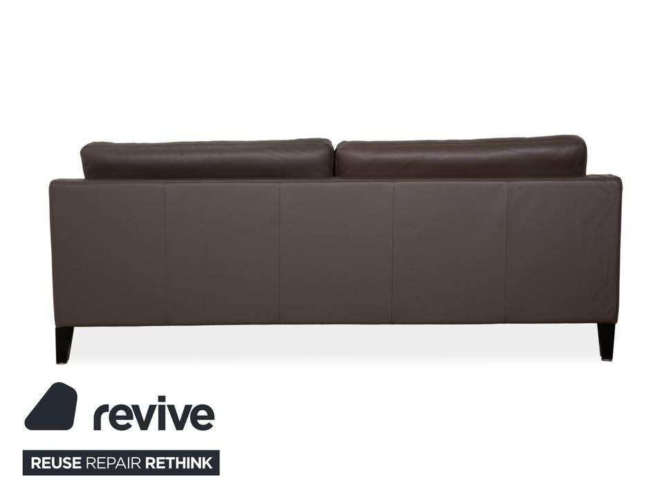 Rolf Benz EGO Dreisitzer Sofa Braun Leder Couch – Bild 10