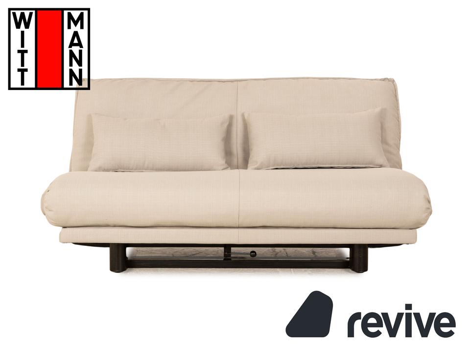 Wittmann Colli Stoff Dreisitzer Hellgrau manuelle Funktion Sofa ✨