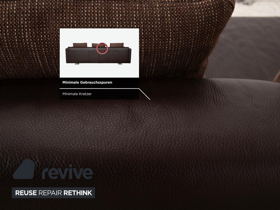 Rolf Benz 6300 Leder Viersitzer Braun Espresso Sofa Couch – Bild 10