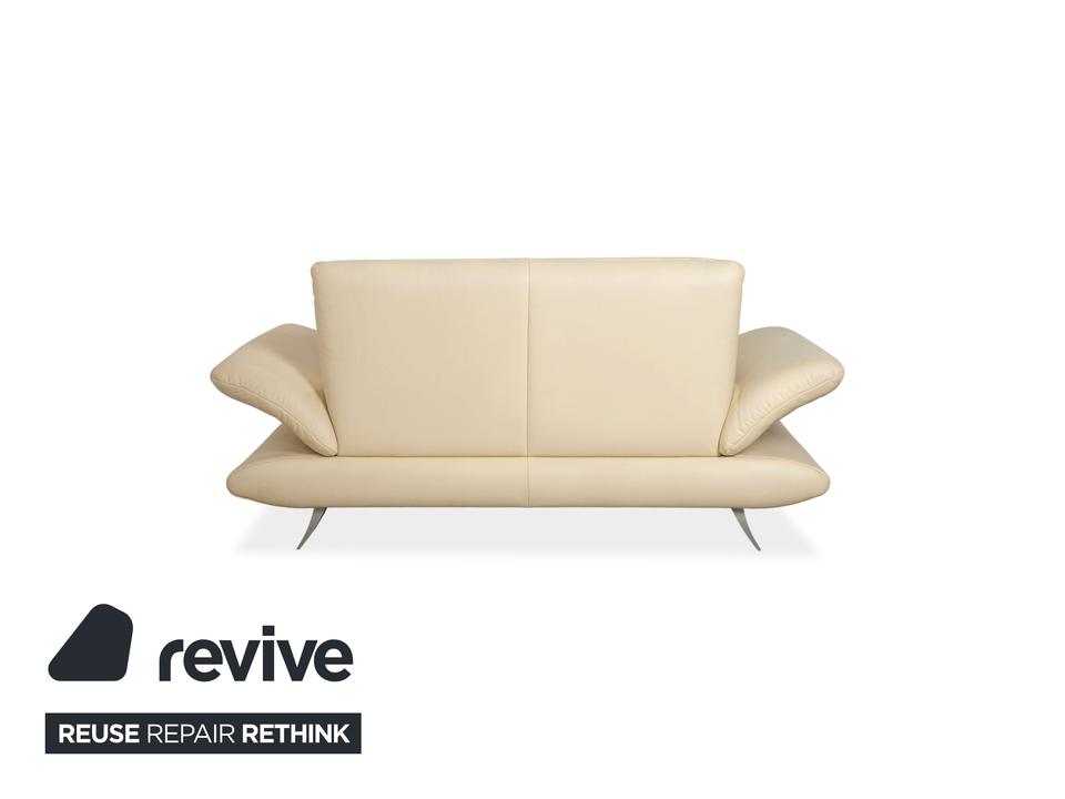 Koinor Rossini Leder Sofa Creme Zweisitzer Couch Funktion – Bild 11
