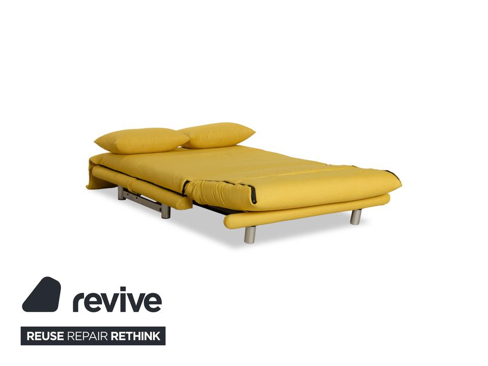 Ligne Roset Multy Stoff Zweisitzer Gelb Schlafsofa Couch ✨ – Bild 5