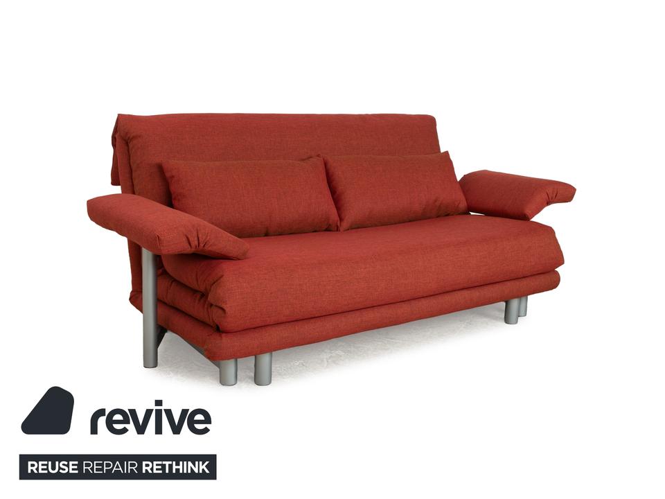 Ligne Roset Multy Stoff Dreisitzer Rot Orange Schlaffunktion ✨ – Bild 3